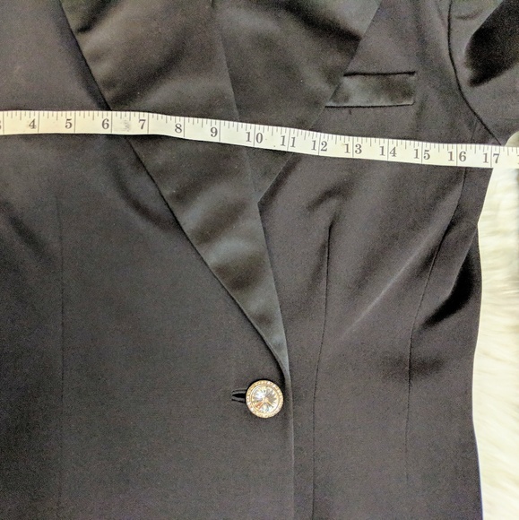 Vintage Eva Chun Jacket Black 100% Silk Size 6 - Picture 2 of 8